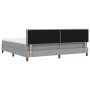 Estructura de Cama con Colchón Gris Claro Tela 200 x 200 cm de , Camas y somieres - Ref: Foro24-3342233, Precio: 614,20 €, De...