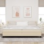 Estructura de Cama con Colchón Beige Tela 200 x 200 cm de , Camas y somieres - Ref: Foro24-3342238, Precio: 561,72 €, Descuen...