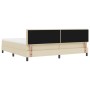 Estructura de Cama con Colchón Beige Tela 200 x 200 cm de , Camas y somieres - Ref: Foro24-3342238, Precio: 561,72 €, Descuen...