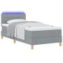 Cama con Base con Colchón y Luz LED Gris Claro 90x200 cm Tela de , Camas y somieres - Ref: Foro24-3342331, Precio: 312,68 €, ...
