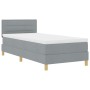 Cama con Base con Colchón y Luz LED Gris Claro 90x200 cm Tela de , Camas y somieres - Ref: Foro24-3342331, Precio: 312,68 €, ...