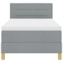 Cama con Base con Colchón y Luz LED Gris Claro 90x200 cm Tela de , Camas y somieres - Ref: Foro24-3342331, Precio: 312,68 €, ...