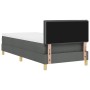 Cama con Box Spring con Colchón y Luz LED Gris Oscuro 90x200 cm Tela de , Camas y somieres - Ref: Foro24-3342332, Precio: 309...