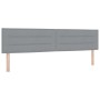 Cama con Base con Colchón y Luz LED Gris Claro 200x200 cm Tela de , Camas y somieres - Ref: Foro24-3342387, Precio: 594,74 €,...