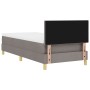 Cama Box Spring con Colchón y LED Taupe 100x200 cm Tela de , Camas y somieres - Ref: Foro24-3342419, Precio: 355,30 €, Descue...