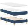 Cama Box Spring con Colchón y LED Azul 100x200 cm Tela de , Camas y somieres - Ref: Foro24-3342421, Precio: 349,06 €, Descuen...