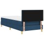 Cama Box Spring con Colchón y LED Azul 100x200 cm Tela de , Camas y somieres - Ref: Foro24-3342421, Precio: 349,06 €, Descuen...