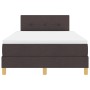 Cama con somier con colchón y LED marrón oscuro 120x200 cm tela de , Camas y somieres - Ref: Foro24-3342432, Precio: 386,74 €...