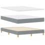 Cama con Box Spring con Colchón & Luz LED Gris Claro 140x190 cm Tela de , Camas y somieres - Ref: Foro24-3342436, Precio: 470...
