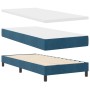 Cama Box Spring con colchón y LED Azul Oscuro 90x200 cm de terciopelo de , Camas y somieres - Ref: Foro24-3342630, Precio: 31...