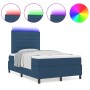 Cama con somier y colchón LED azul 120x200 cm de tela de , Camas y somieres - Ref: Foro24-3342787, Precio: 458,65 €, Descuent...