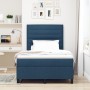 Cama con somier y colchón LED azul 120x200 cm de tela de , Camas y somieres - Ref: Foro24-3342787, Precio: 458,65 €, Descuent...