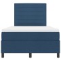 Cama con somier y colchón LED azul 120x200 cm de tela de , Camas y somieres - Ref: Foro24-3342787, Precio: 458,65 €, Descuent...