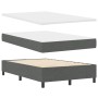 Cama con Box Spring con colchón y luz LED Gris oscuro 120x200 cm Tela de , Camas y somieres - Ref: Foro24-3342859, Precio: 42...