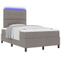 Cama con canapé con colchón y LED Taupe 120x200 cm Tela de , Camas y somieres - Ref: Foro24-3342862, Precio: 413,30 €, Descue...
