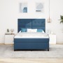 Cama Box Spring con Colchón & Luz LED Azul 160x200 cm Tela de , Camas y somieres - Ref: Foro24-3342885, Precio: 569,83 €, Des...