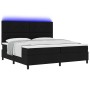 Cama con base de muelles con colchón y LED Negro 200x200 cm Tela de , Camas y somieres - Ref: Foro24-3342895, Precio: 691,35 ...