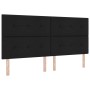 Cama con base de muelles con colchón y LED Negro 200x200 cm Tela de , Camas y somieres - Ref: Foro24-3342895, Precio: 691,35 ...