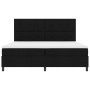 Cama con base de muelles con colchón y LED Negro 200x200 cm Tela de , Camas y somieres - Ref: Foro24-3342895, Precio: 691,35 ...
