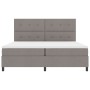 Cama con somier y colchón y LED Taupe 200x200 cm Tela de , Camas y somieres - Ref: Foro24-3342897, Precio: 732,70 €, Descuent...