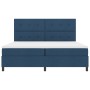 Cama con sommier con colchón y LED azul 200x200 cm de tela de , Camas y somieres - Ref: Foro24-3342899, Precio: 718,97 €, Des...