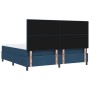 Cama con sommier con colchón y LED azul 200x200 cm de tela de , Camas y somieres - Ref: Foro24-3342899, Precio: 718,97 €, Des...