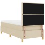 Cama con somier con colchón y LED crema 100x200 cm tela de , Camas y somieres - Ref: Foro24-3343003, Precio: 358,11 €, Descue...
