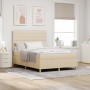 Colchón box spring Crema Tela 140 x 190 cm Colchón Rectangular de , Camas y somieres - Ref: Foro24-3343024, Precio: 509,70 €,...