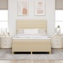 Colchón box spring Crema Tela 140 x 190 cm Colchón Rectangular de , Camas y somieres - Ref: Foro24-3343024, Precio: 509,70 €,...