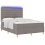 Estructura de Cama con Colchón Taupe Tela 160 x 200 cm de , Camas y somieres - Ref: Foro24-3343037, Precio: 607,21 €, Descuen...