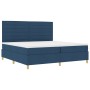 Cama con Somier y Colchón & LED Azul 200x200 cm Tela de , Camas y somieres - Ref: Foro24-3343053, Precio: 696,60 €, Descuento: %