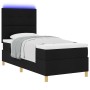 Estructura de Cama con Colchón Negro Tela 90 x 200 cm de , Camas y somieres - Ref: Foro24-3343070, Precio: 328,44 €, Descuent...