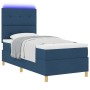 Estructura de Cama con Colchón Azul Tela 90 x 200 cm Cama Azul de , Camas y somieres - Ref: Foro24-3343074, Precio: 368,83 €,...