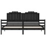Estructura de cama con cabecero madera maciza negro 200x200 cm de vidaXL, Camas y somieres - Ref: Foro24-3194205, Precio: 198...