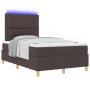 Estructura de Cama con Colchón Marrón oscuro Tela 120 x 200 cm de , Camas y somieres - Ref: Foro24-3343092, Precio: 407,23 €,...