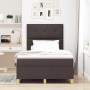 Estructura de Cama con Colchón Marrón oscuro Tela 120 x 200 cm de , Camas y somieres - Ref: Foro24-3343092, Precio: 407,23 €,...