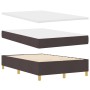 Estructura de Cama con Colchón Marrón oscuro Tela 120 x 200 cm de , Camas y somieres - Ref: Foro24-3343092, Precio: 407,23 €,...