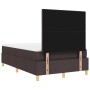 Estructura de Cama con Colchón Marrón oscuro Tela 120 x 200 cm de , Camas y somieres - Ref: Foro24-3343092, Precio: 407,23 €,...