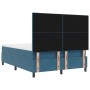 Cama con Box Spring y Colchón & LED Azul Oscuro 160x200 cm de Terciopelo de , Camas y somieres - Ref: Foro24-3343326, Precio:...