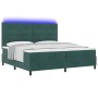 Cama con Somier y Colchón con LED Verde Oscuro 200x200 cm Terciopelo de , Camas y somieres - Ref: Foro24-3343337, Precio: 726...