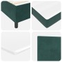 Cama con Somier y Colchón con LED Verde Oscuro 200x200 cm Terciopelo de , Camas y somieres - Ref: Foro24-3343337, Precio: 726...