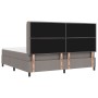 Cama Box Spring con colchón y LED Taupe 200x200 cm Tela de , Camas y somieres - Ref: Foro24-3343466, Precio: 729,12 €, Descue...