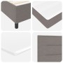 Cama Box Spring con colchón y LED Taupe 200x200 cm Tela de , Camas y somieres - Ref: Foro24-3343466, Precio: 729,12 €, Descue...