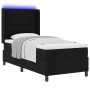 Cama Box Spring con Colchón y LED Negro 90x200 cm Tela de , Camas y somieres - Ref: Foro24-3343485, Precio: 362,15 €, Descuen...