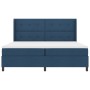 Cama de Box Spring con Colchón y LED Azul 200x200 cm Tela de , Camas y somieres - Ref: Foro24-3343531, Precio: 737,01 €, Desc...