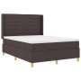 Cama con Somier y Colchón LED Marrón Oscuro 140x200 cm Tela de , Camas y somieres - Ref: Foro24-3343633, Precio: 529,04 €, De...