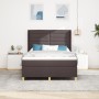 Cama con Somier y Colchón LED Marrón Oscuro 140x200 cm Tela de , Camas y somieres - Ref: Foro24-3343633, Precio: 529,04 €, De...
