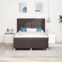 Cama con somier de y colchón & LED Marrón Oscuro 140x190 cm Tela de , Camas y somieres - Ref: Foro24-3343689, Precio: 530,83 ...