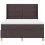 Cama con somier de y colchón & LED Marrón Oscuro 140x190 cm Tela de , Camas y somieres - Ref: Foro24-3343689, Precio: 530,83 ...