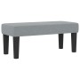 Cama con Box Spring con Colchón y Banco Gris Claro 90x200 cm Tela de , Camas y somieres - Ref: Foro24-3343960, Precio: 378,56...